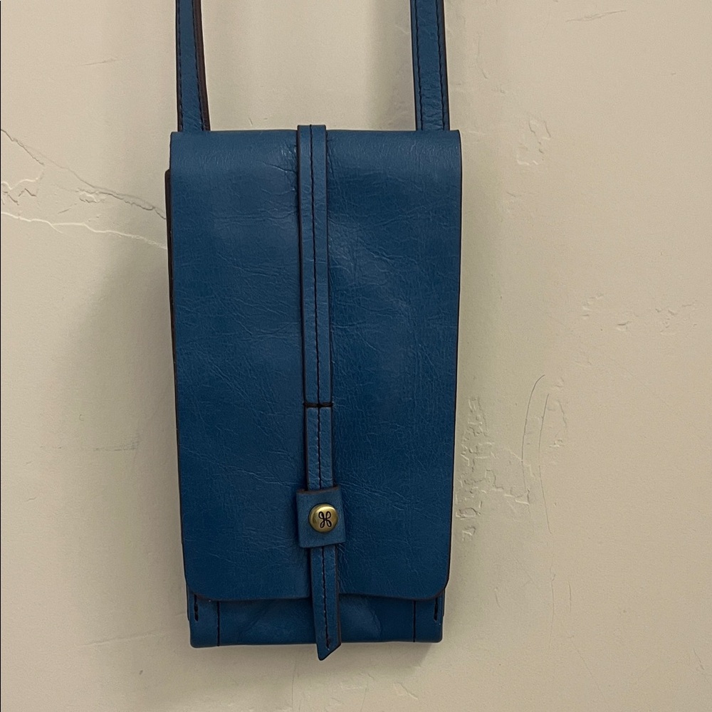 HOBO Blue International Token Leather Crossbody Wallet / Bag